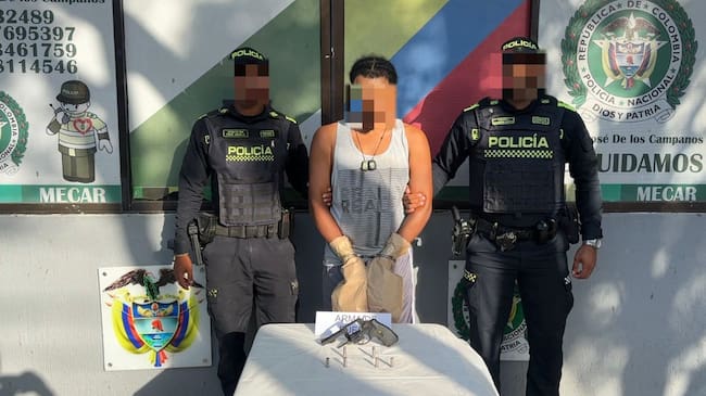 Capturado presunto homicida de Albeiro Herrera De Ávila en Parque Heredia. // Policía Metropolitana de Cartagena