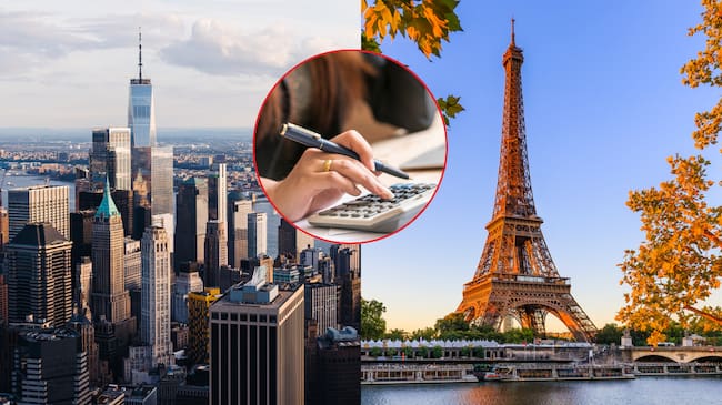 Nueva York y París (Getty Images)