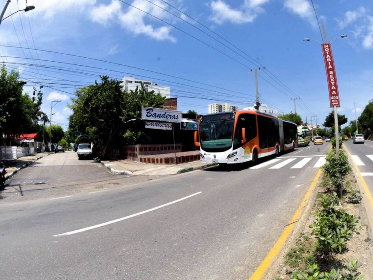 Transcaribe activó desvíos en tres rutas en el barrio El Bosque