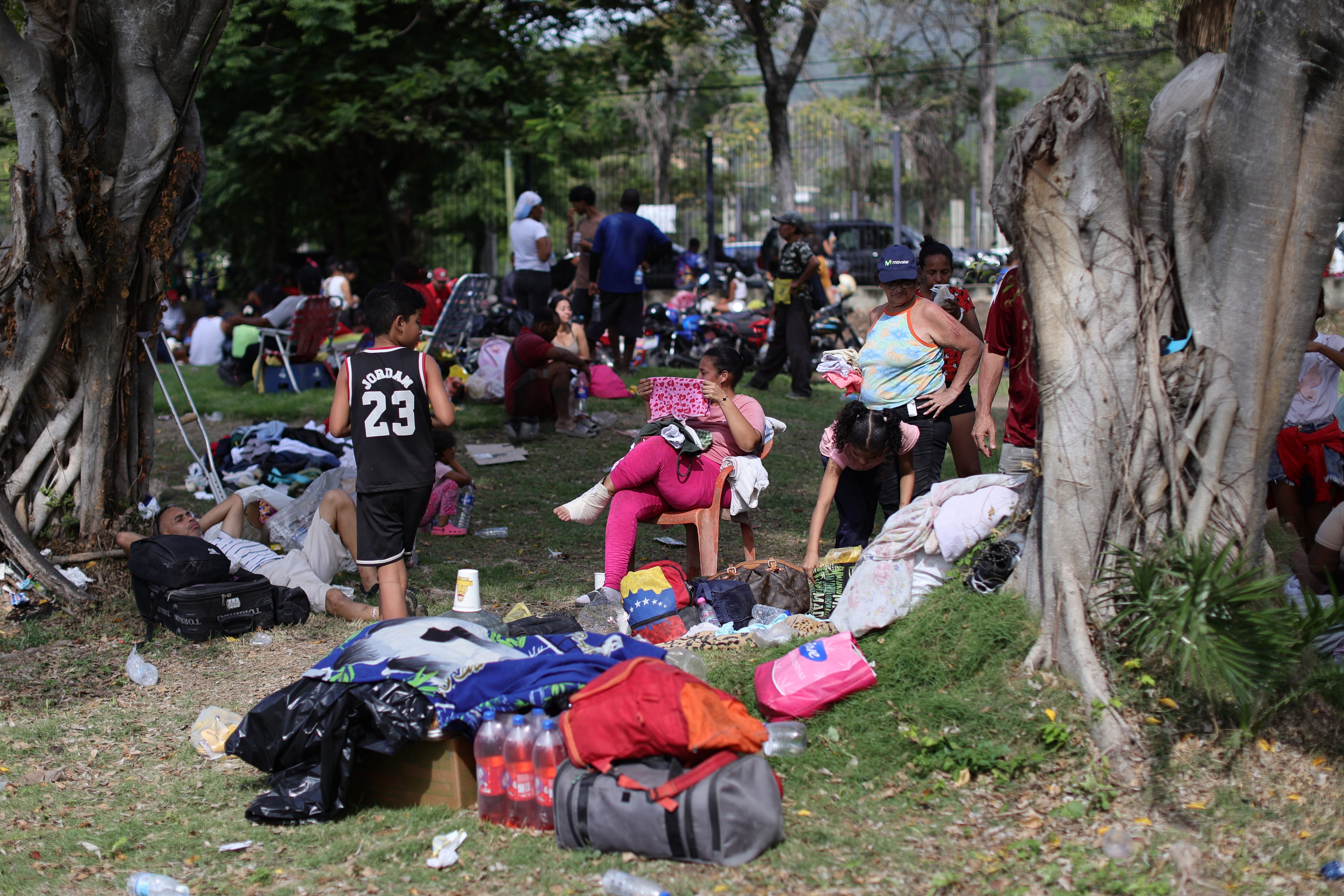 Refugiados tras terremotos en La Guaria: Getty Images.