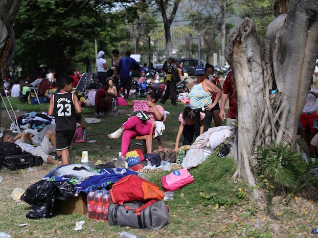 Refugiados tras terremotos en La Guaria: Getty Images.