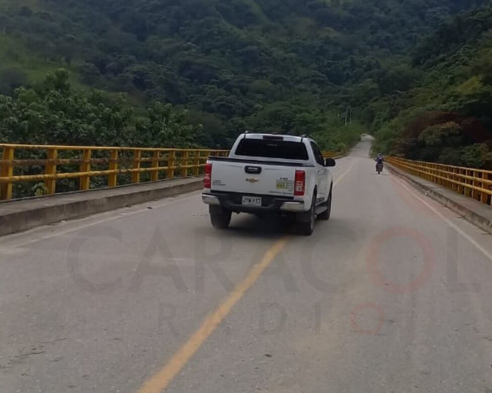 Vía habilitada Valle de Toledo a Hidroituango