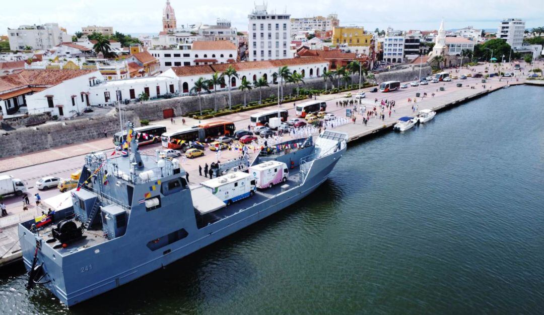 También se ofreció un homenaje al Almirante José Prudencio Padilla López, héroe naval al mando de esta hazaña