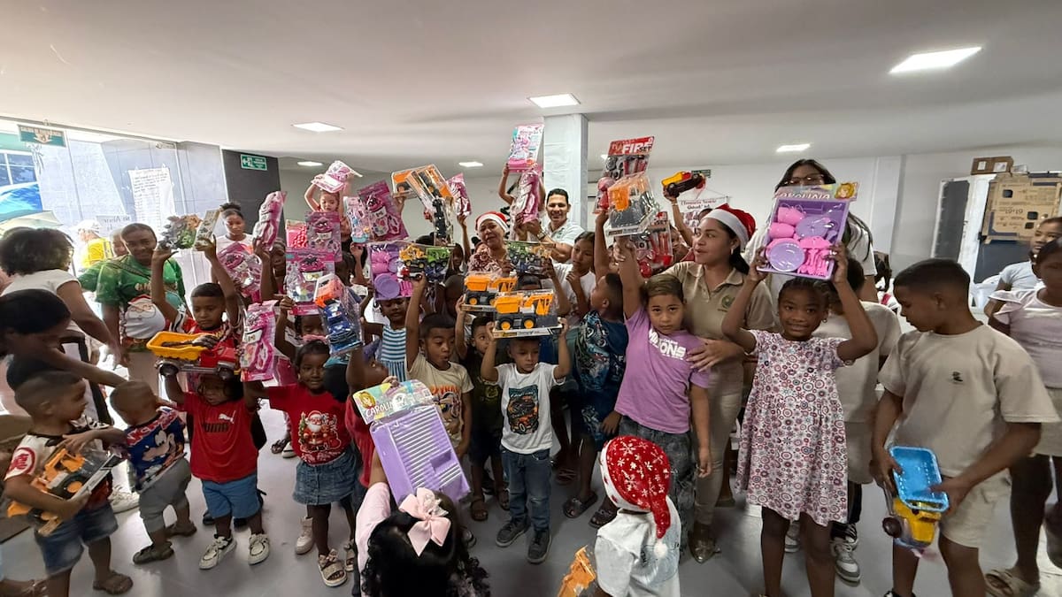 Más de 400 niños de Clemencia, Bolívar, recibieron regalos