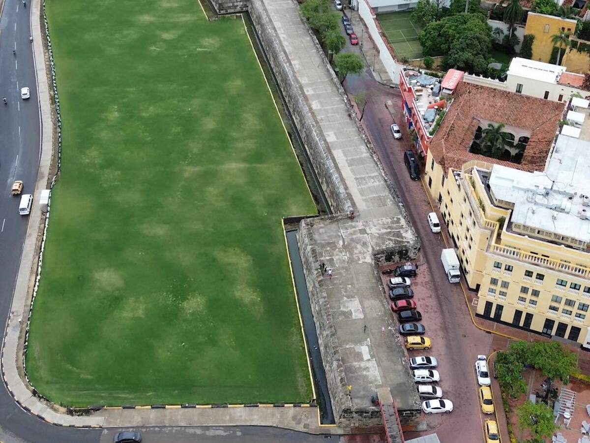 ‘La Bambinera’ en el Centro Histórico será el nuevo tapete verde de las murallas de Cartagena