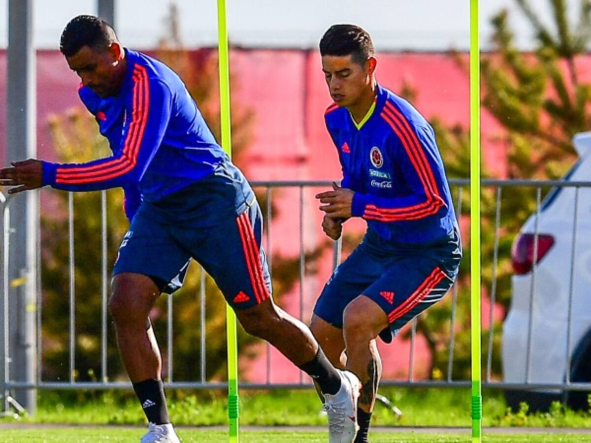 En imágenes: con James la Selección prepara el partido ante Polonia