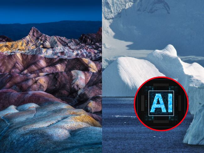 Inteligencia artificial, Antártida, Death Valley (Getty Images).