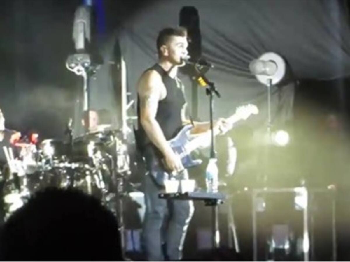 Pereira vibró con la guitarra de Juanes