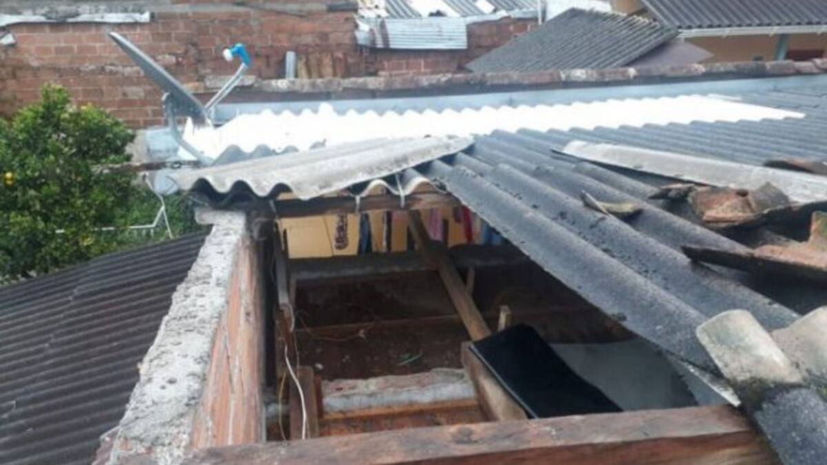 Fortísimo vendaval afectó 37 viviendas en Argelia, oriente de Antioquia