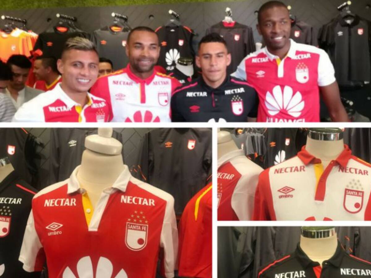 Independiente Santa Fe presentó las nuevas camisetas para el 2018