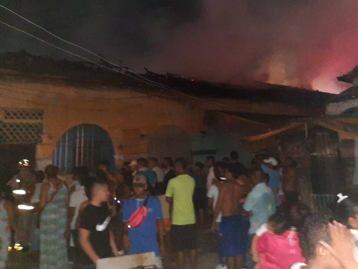 Incendio dejó a 11 familias damnificadas en el sur de Barranquilla