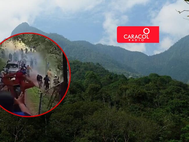 Tres policías heridos en operativo para recuperar predio invadido en los Farallones de Cali