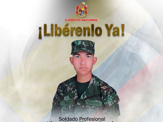 Víctor Hugo Yepes García, soldado profesional secuestrado en Cauca.