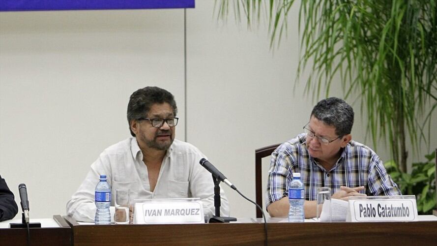 "Iván Márquez" y "Pablo Catatumbo". Foto: Agencia EFE