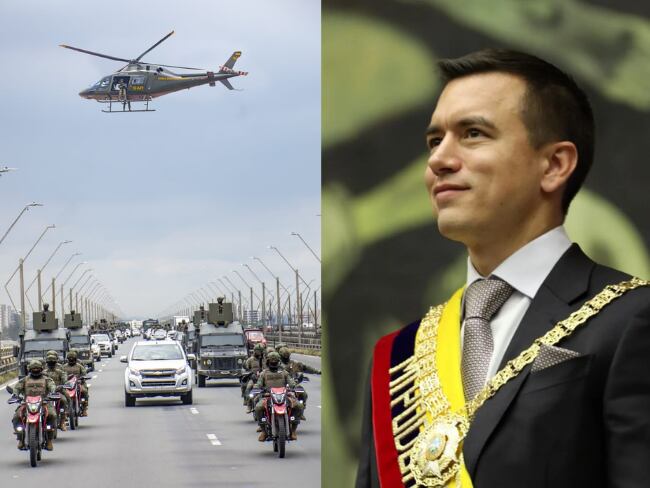 Daniel Noboa, presidente de Ecuador, implementará toques de queda durante 2 semanas para combatir el narcotráfico. 