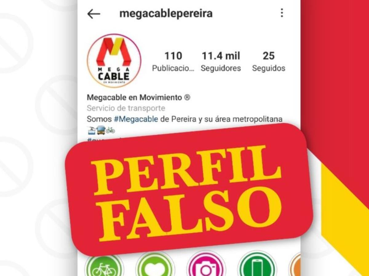 La cuenta del Megacable de Pereira está siendo suplantada en redes sociales