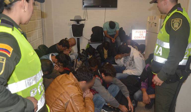 La Policía  y Migración Colombia realizan los operativos.