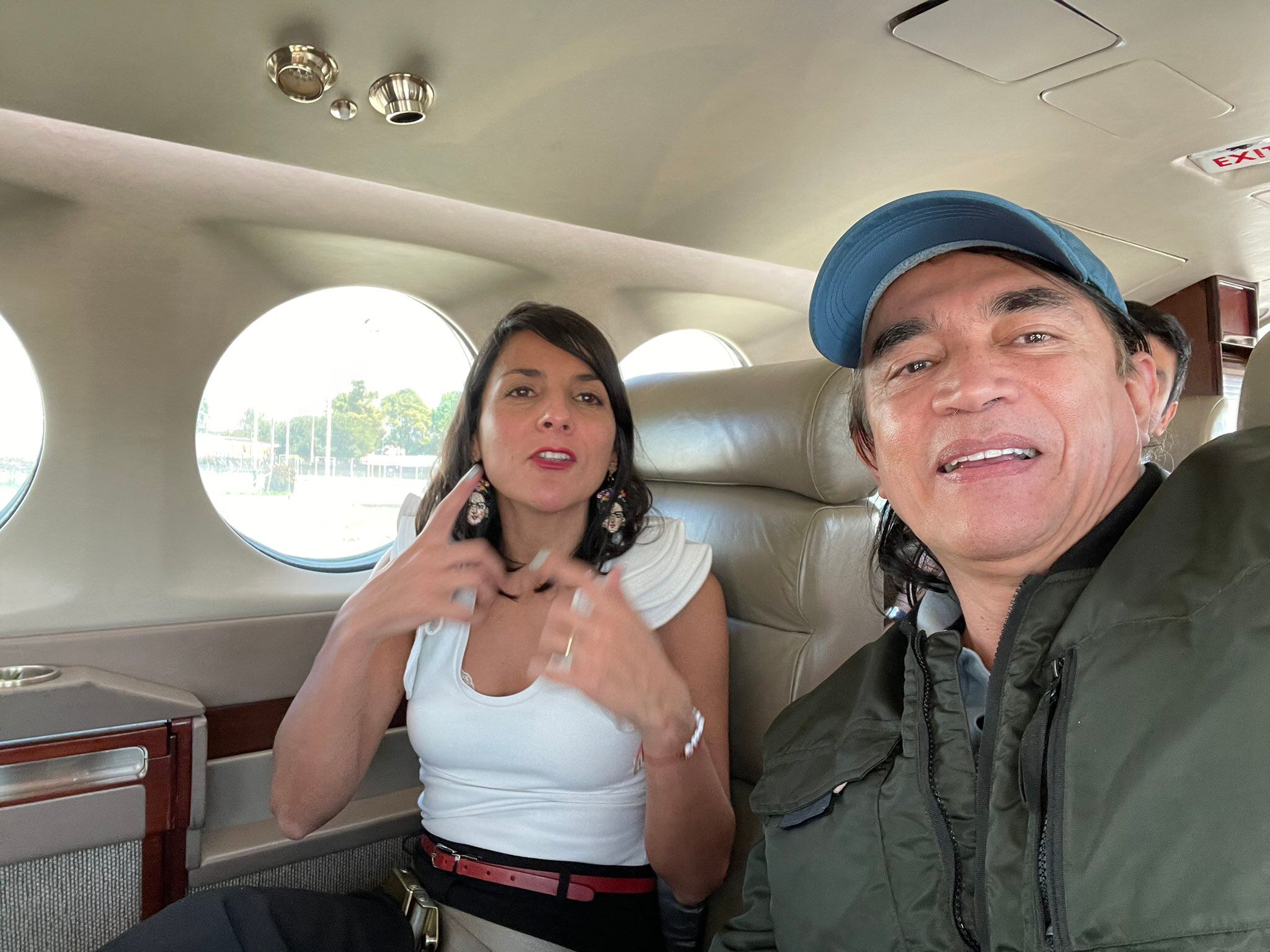 Sobrevuelo de la ministra Irene Vélez y el senador Gustavo Bolívar por Pueblo Nuevo, Córdoba.