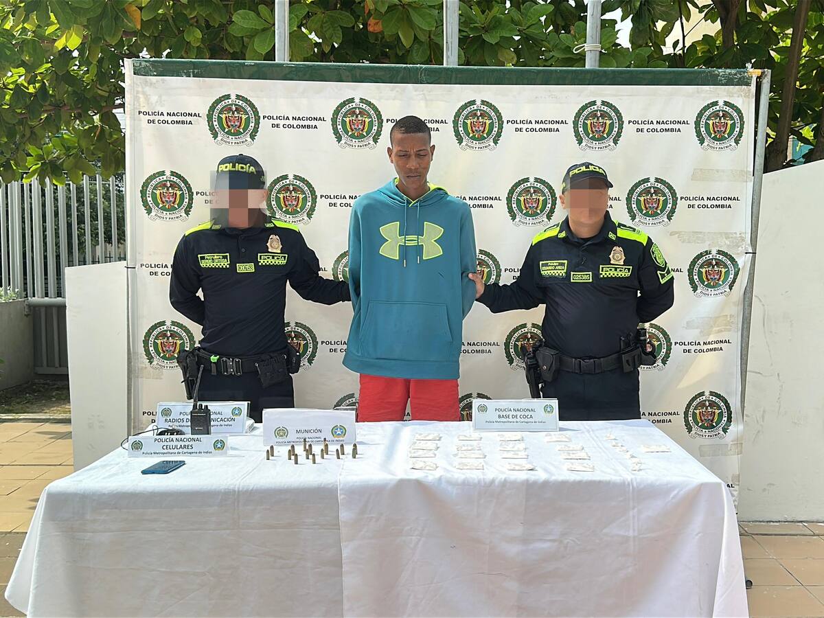 Cayó alias ‘El Negrito’, por presunto almacenamiento de armas de fuego y drogas en Cartagena