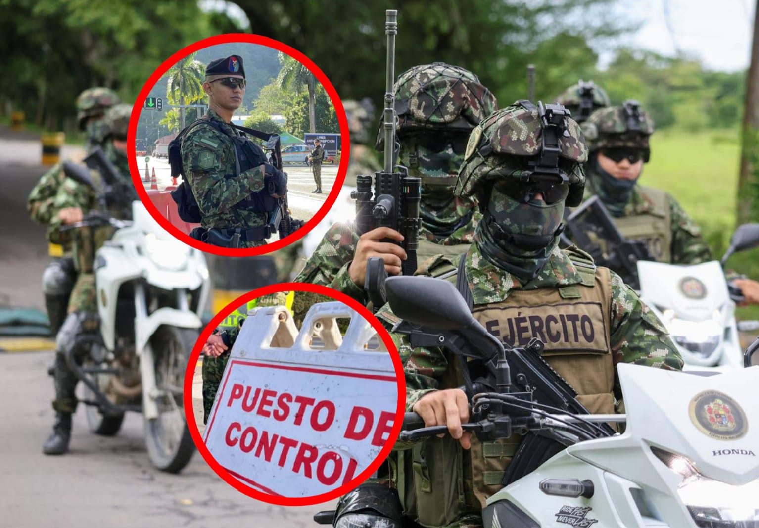 Conozca los puntos de control del Ejército Nacional para este puente festivo del 15 al 17 de agosto. - Fotos Ejercito Nacional de Colombia