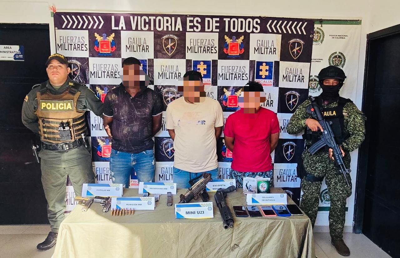 Alias “Pablo Mosquito”, fue capturado en los Montes de María, junto a otros dos sujetos.