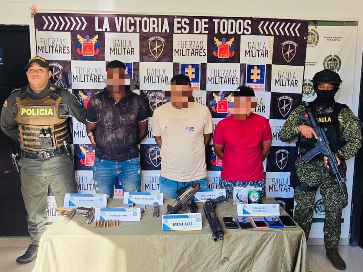 Alias “Pablo Mosquito”, fue capturado en los Montes de María, junto a otros dos sujetos