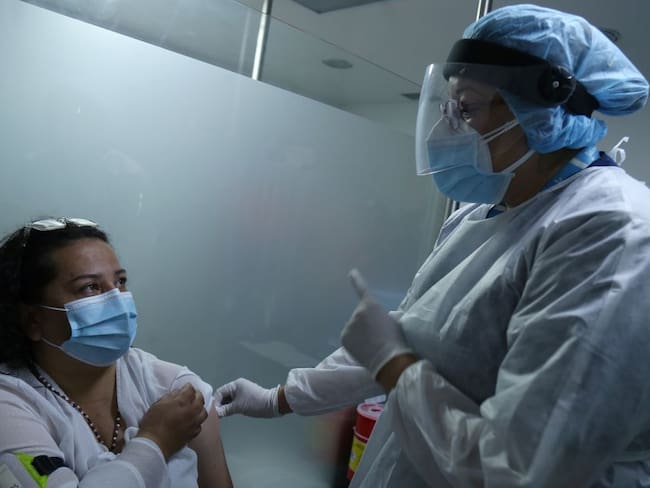 Foto referencia del Simulacro de Vacunación Covid para Bogotá