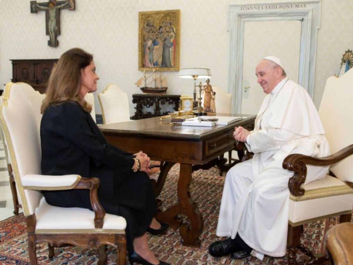Así fue el encuentro de Marta Lucía Ramírez y el Papa Francisco