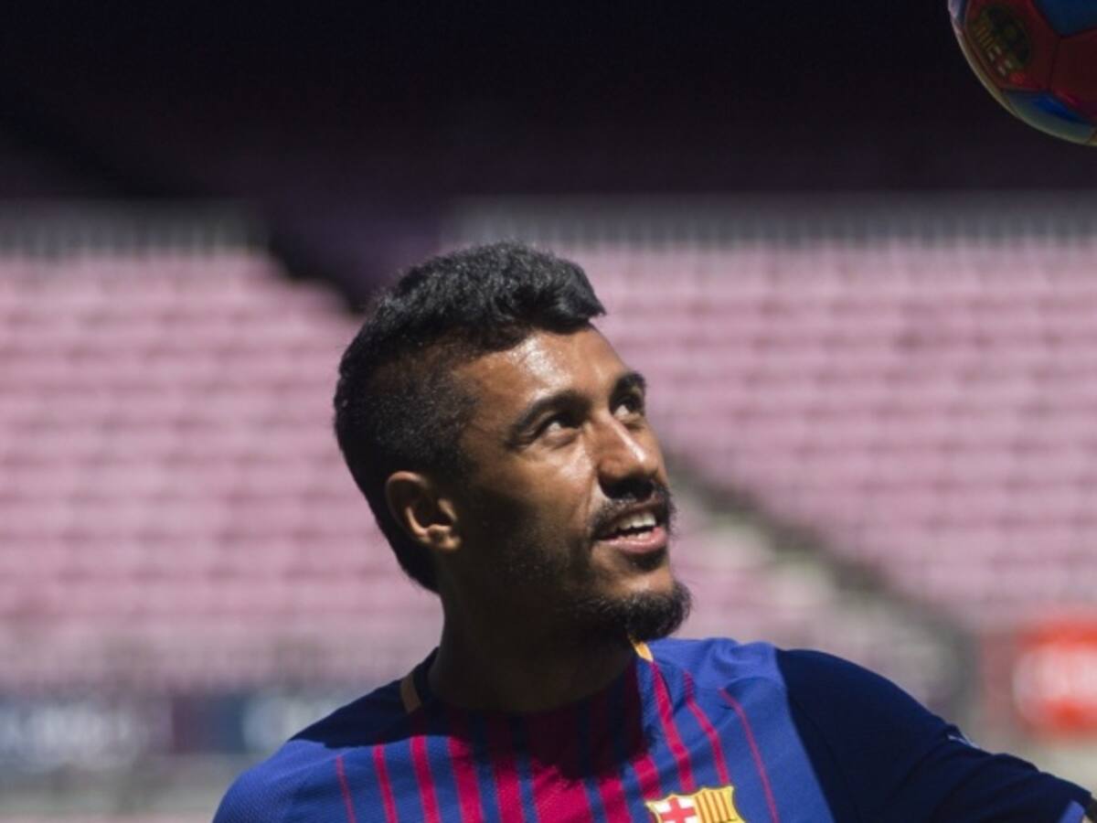 Paulinho es presentado como nuevo jugador del Barcelona