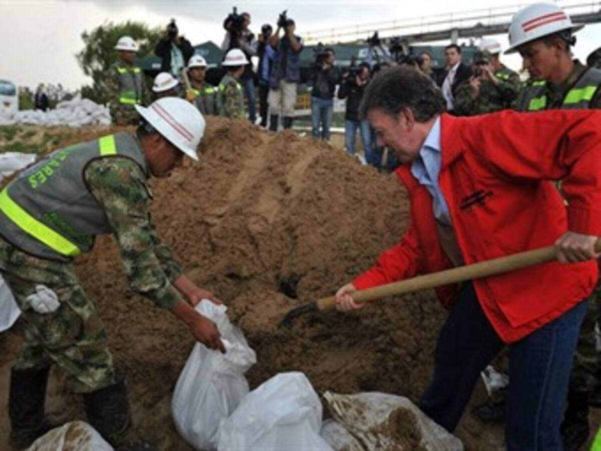 Santos dice que los suelos de la Sabana son como una esponja ‘a la que no le cabe una gota más’