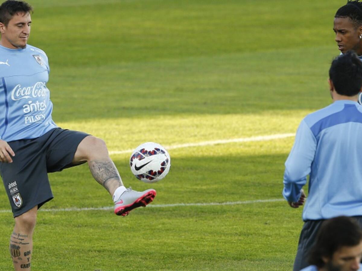 Cristian Rodríguez sería baja en la selección de Uruguay ante Colombia