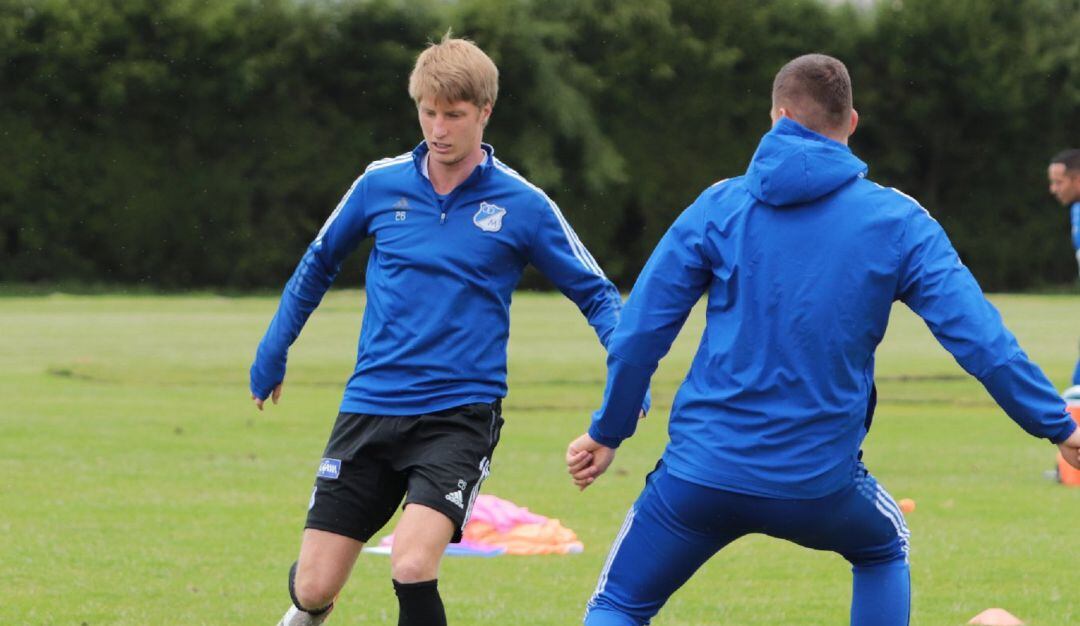 Andrés Llinás en entrenamiento con Millonarios