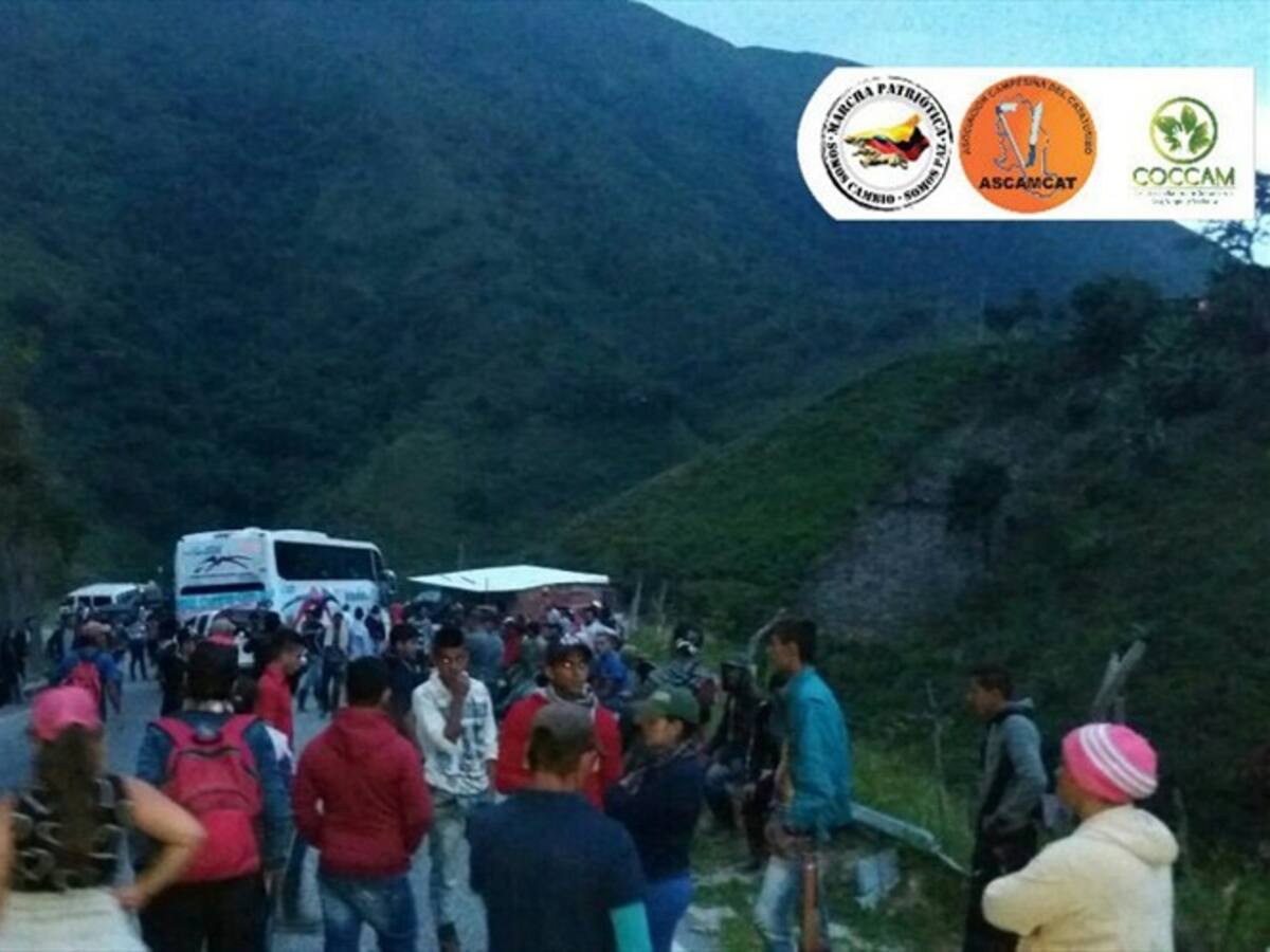 Campesinos del Catatumbo generan bloqueos en la vía Cúcuta–Ocaña