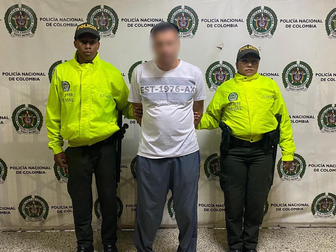 Capturado señalado de tentativa de feminicidio. Foto: Policía Metropolitana