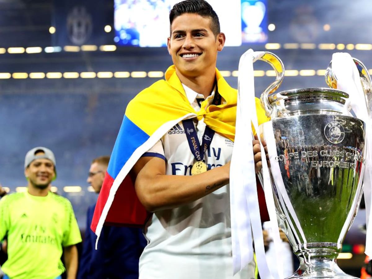 Los números y títulos de James la última vez que usó la 10 en un club