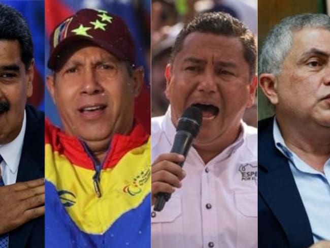 Nicolás Maduro, Henri Falcón, Javier Bertucci y Reinaldo Quijada