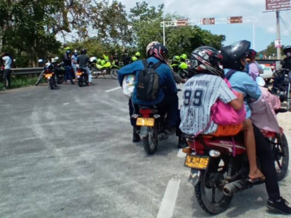 Restringido tráfico vehicular entre Cartagena y Turbaco por protestas