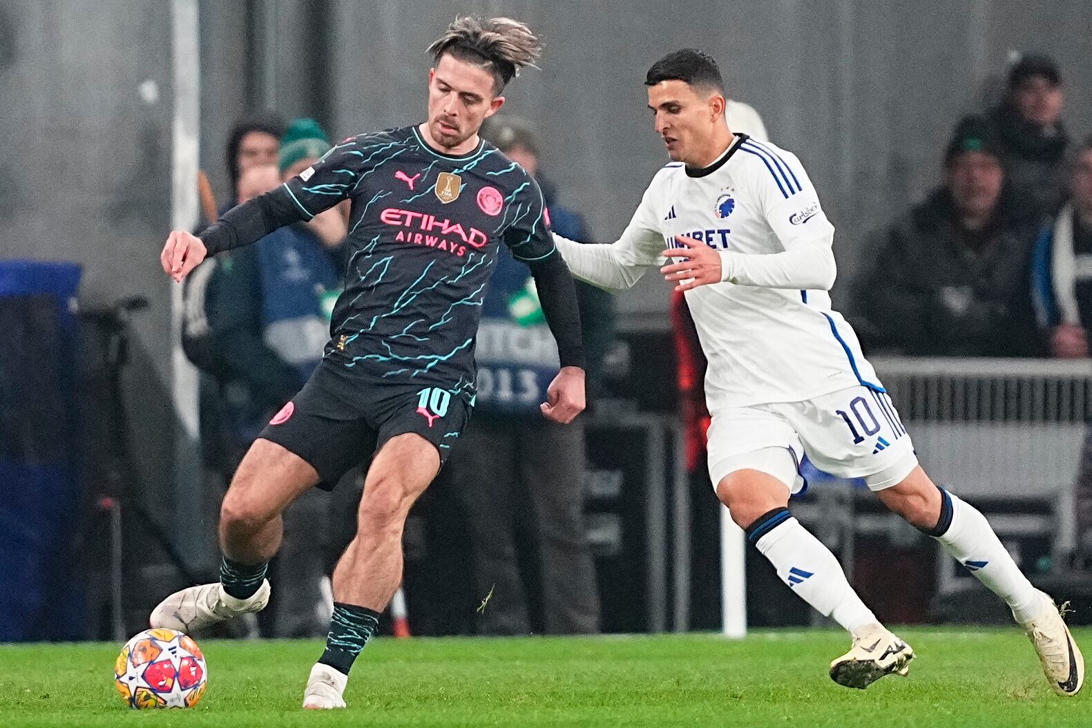 Duelo entre Copenhagu y Manchester City. (Liga de Campeones, Dinamarca, Copenhague) EFE/EPA/Mads Claus Rasmussen DENMARK OUT