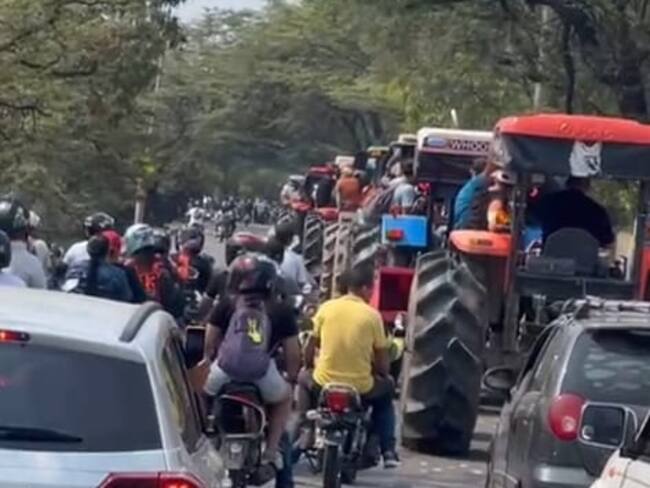 Arroceros protestan en las vías de Norte de Santander / Foto: Cortesía