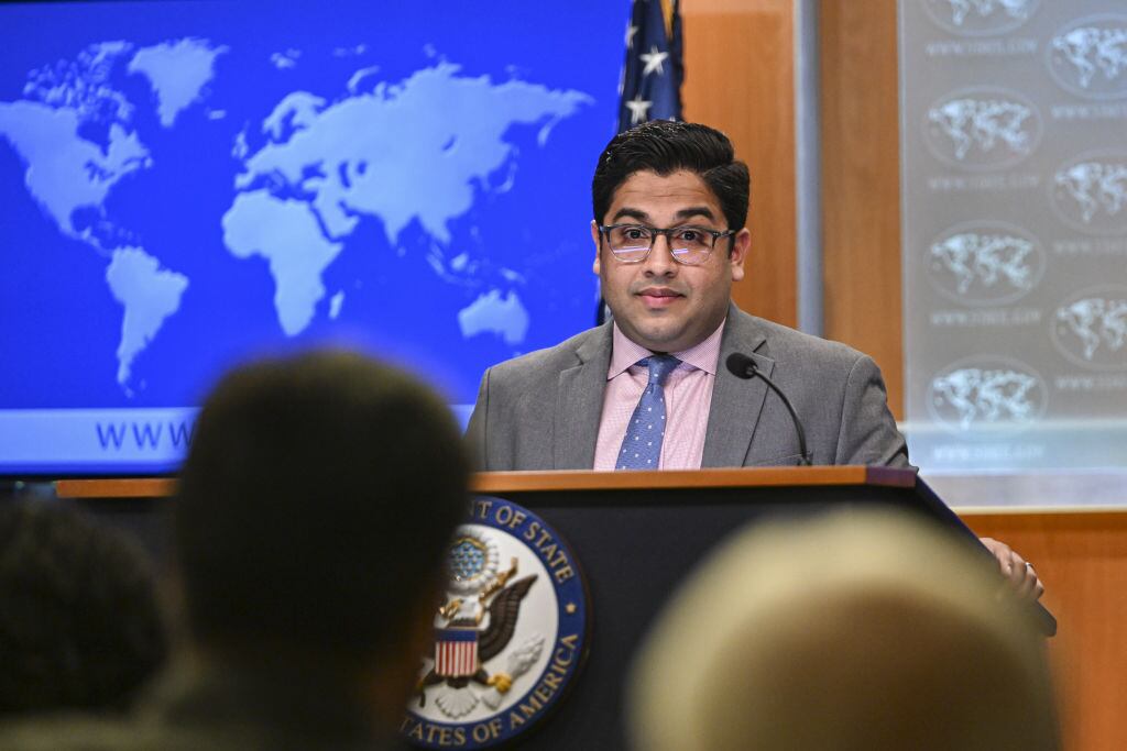 Vedant Patel, portavoz del Departamento de Estado de Estados Unidos. (Photo by Celal Gunes/Anadolu Agency via Getty Images)