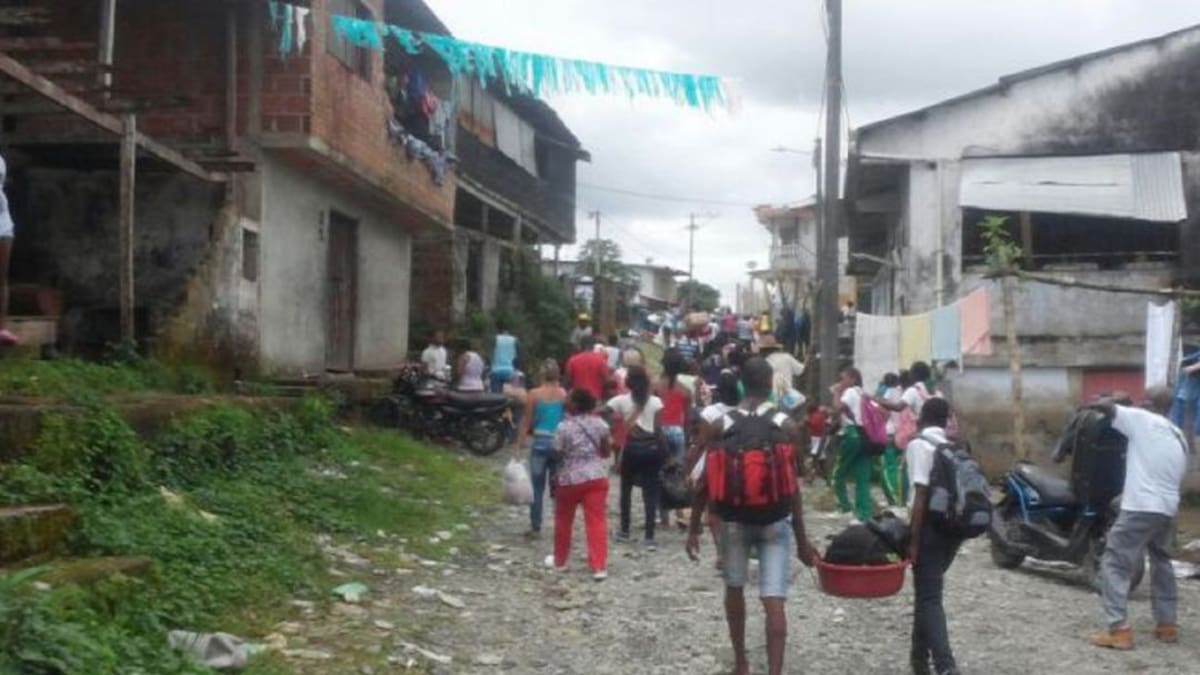 Desplazamiento de 130 personas en Cajambre a Buenaventura