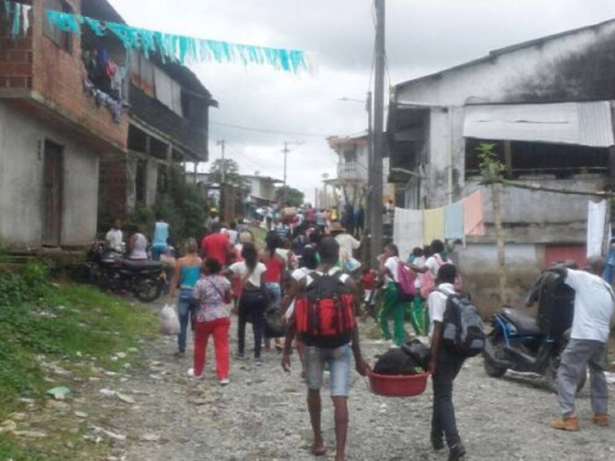 Desplazamiento de 130 personas en Cajambre a Buenaventura