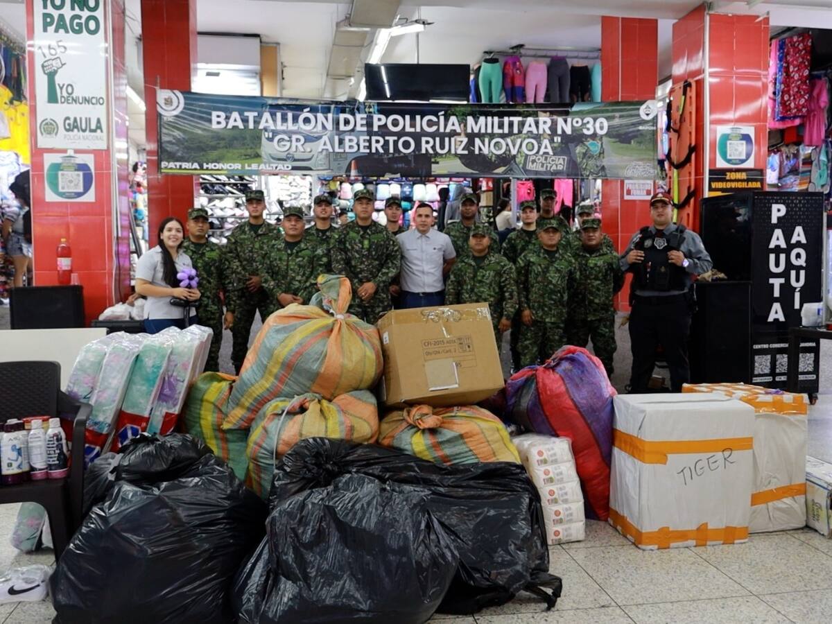 Ejército y centro comercial enviaron más de 1.500 unidades de ayudas humanitarias para Córdoba