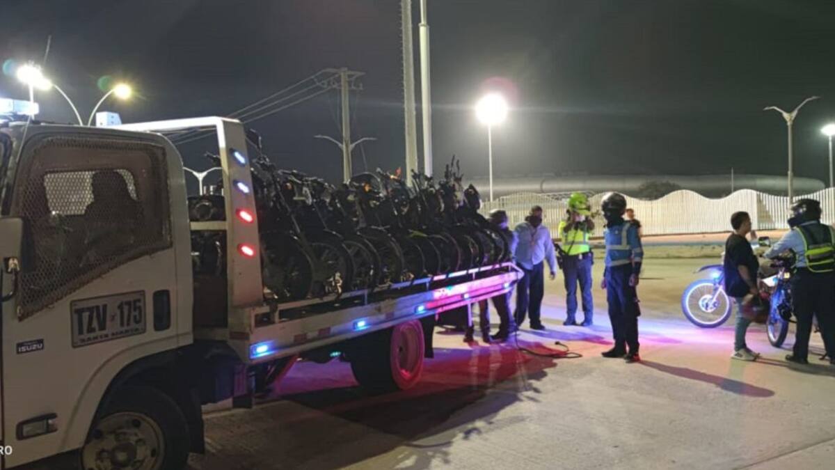 Autoridades de Santa Marta 'frenan' los piques ilegales en motocicletas