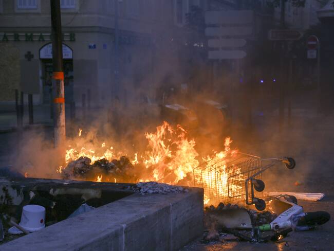 Protestas en Francia.
(Foto: Naseer Turkmani/Anadolu Agency via Getty Images)