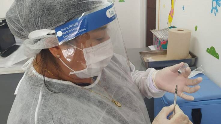 Referente de vacunación de la secretaría de salud departamental, Adriana García