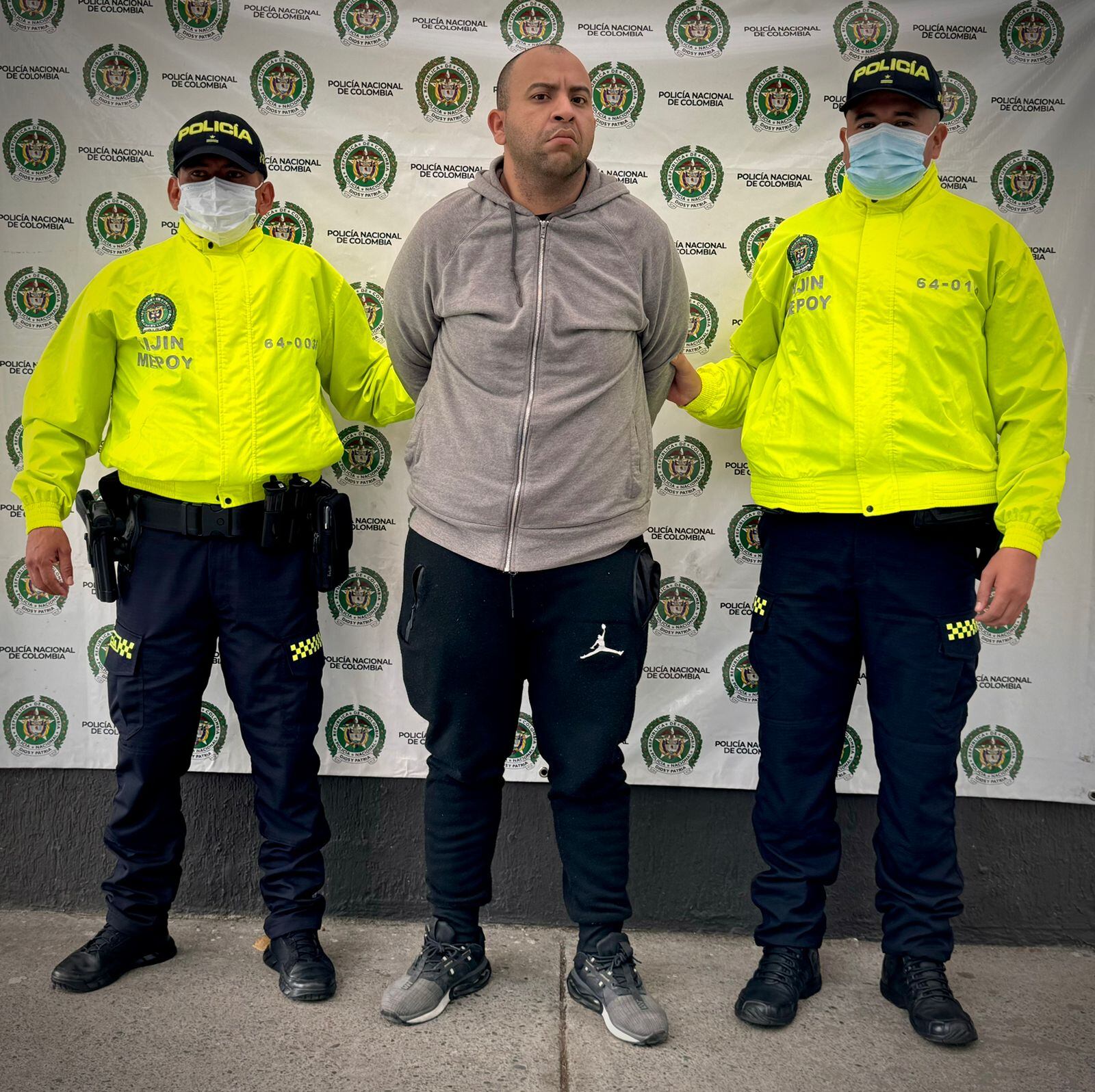 Dayonis Junior Orozco Castillo, extranjero capturado en Popayán. Cortesía: Policía Nacional.