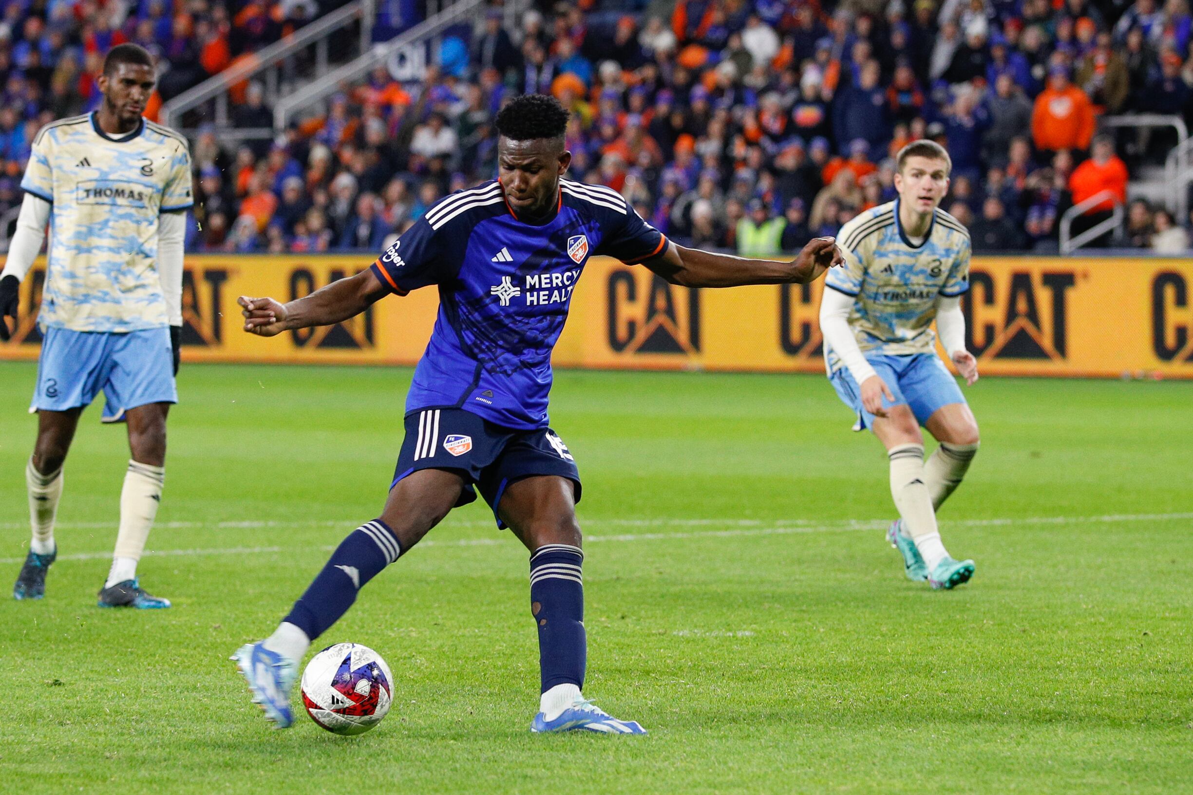 Yerson Mosquera le dio la victoria al Cincinnati en la MLS. (Photo by Ian Johnson/Icon Sportswire via Getty Images)