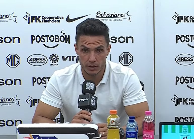 Lucas Gonzáles, entrenador de Nacional / Captura de pantalla Dimayor