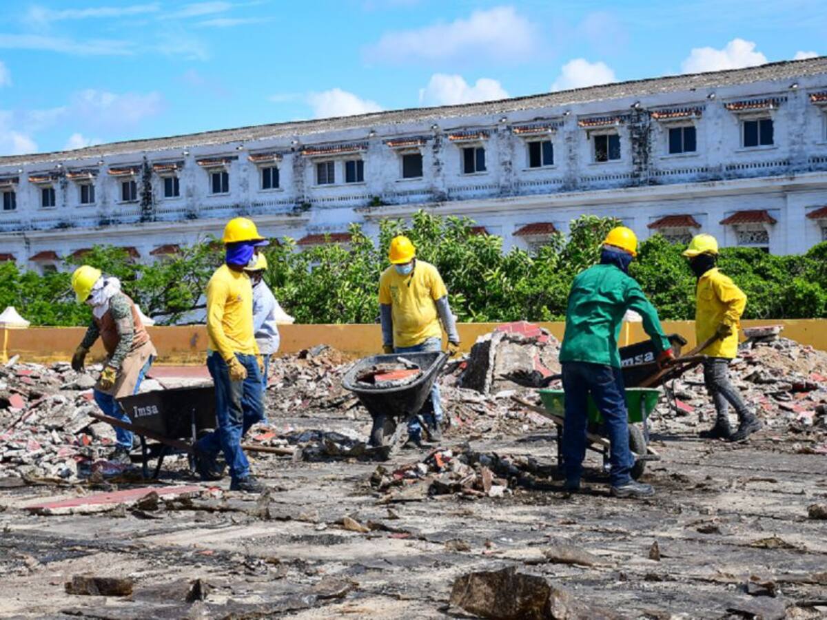 Culminó primera etapa de trabajos en la cubierta de las Bóvedas